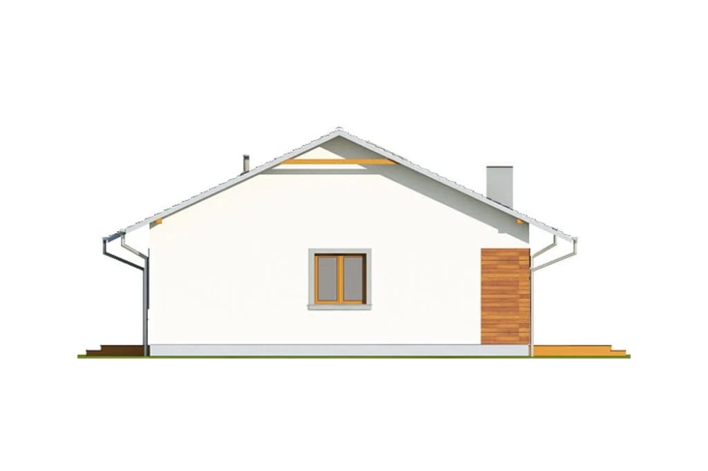 Projekt domu Celozja 2 L-6616, parterowy, niepodpiwniczony, bez garażu - elewacja lewa