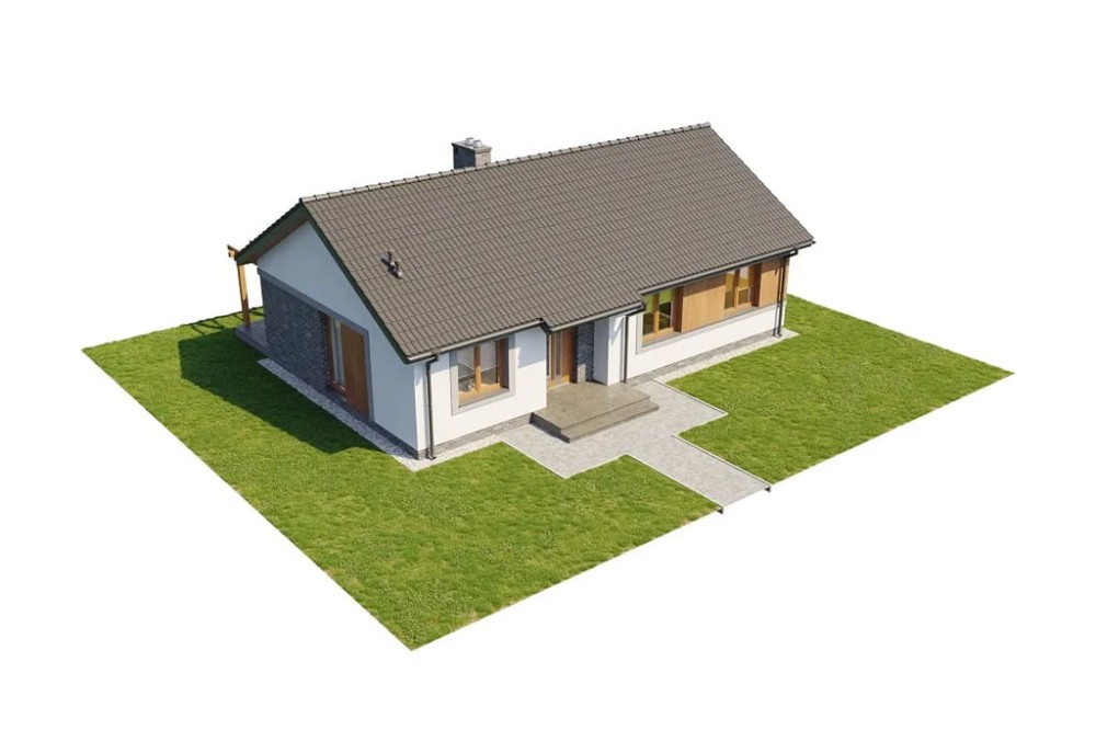 Projekt domu Celozja B DM-6616 B, parterowy, niepodpiwniczony, bez garażu -model