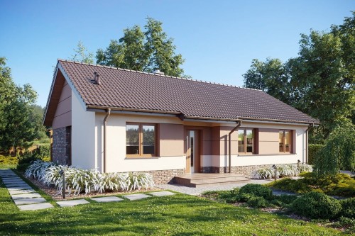 Projekt domu DM-6616 B  - wykończenie elewacji