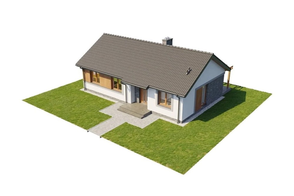 Projekt domu Celozja B2 L-6616 B2, parterowy, niepodpiwniczony, bez garażu -model