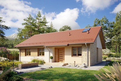 Projekt domu L-6616 D  - wykończenie elewacji