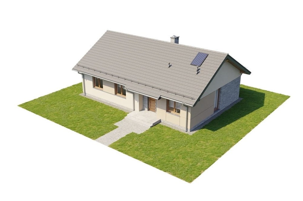 Projekt domu Celozja D2 L-6616 D2, parterowy, niepodpiwniczony, bez garażu -model