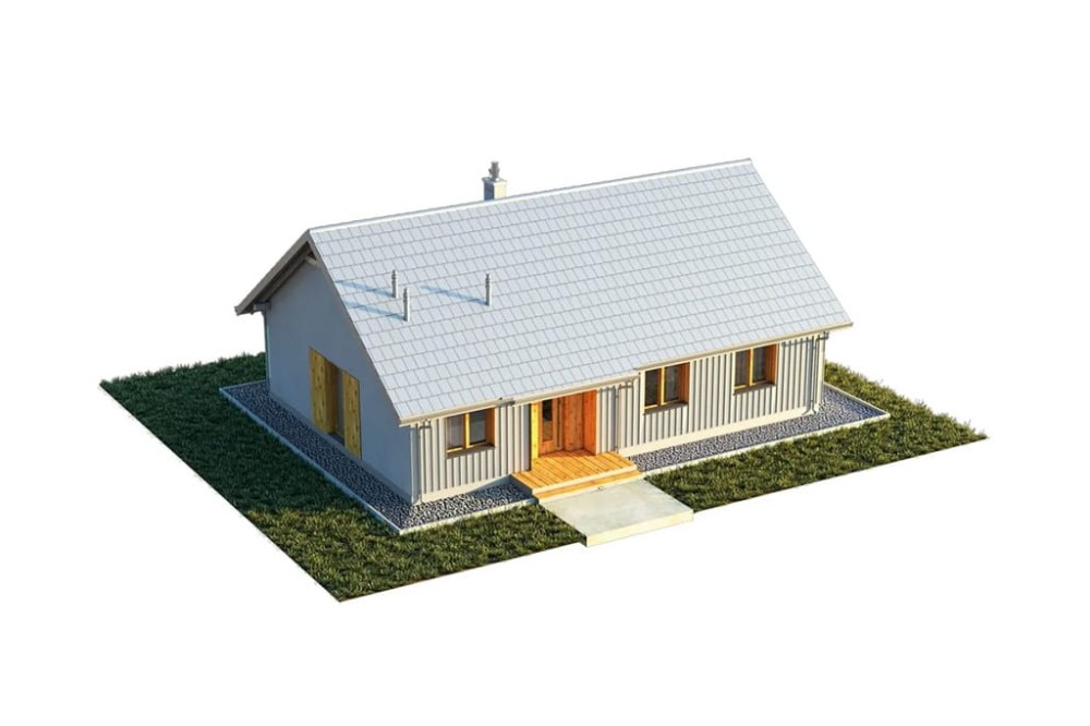 Projekt domu Celozja E DM-6616 E, parterowy, niepodpiwniczony, bez garażu - model
