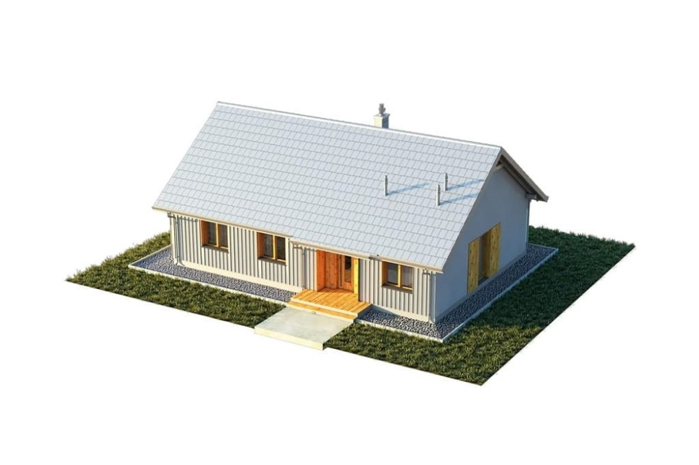Projekt domu Celozja E2 L-6616 E, parterowy, niepodpiwniczony, bez garażu - model