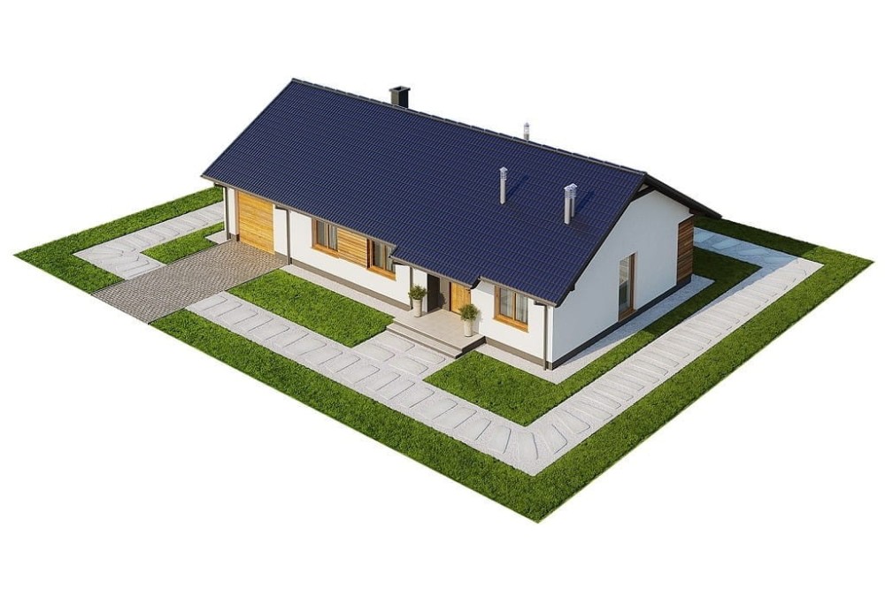 Projekt domu Celozja G2 L-6616 G2 , parterowy, z garażem jednostanowiskowym, niepodpiwniczony -model