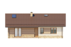 Projekt domu Celozja H2 L-6616 H, parterowy, niepodpiwniczony, bez garażu - elewacja ogrodowa