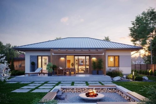 Projekt domu L-6651  - wykończenie elewacji