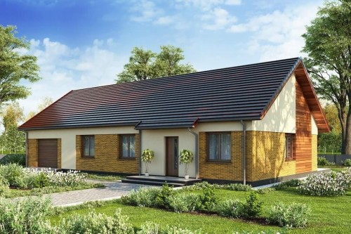 Projekt domu L-6678  - wykończenie elewacji