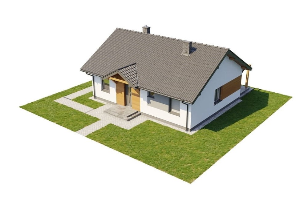 Projekt domu Briga 2 L-6698, parterowy, niepodpiwniczony, bez garażu - model