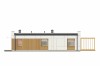 Projekt domu Weigela 2 L-6636,parterowy, niepodpiwniczony, bez garażu  - elewacja prawa