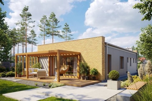 Projekt domu L-6636  - wykończenie elewacji