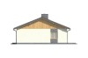 Projekt domu Naborowo DM-5519, parterowy, bez podpiwniczenia - elewacja prawa