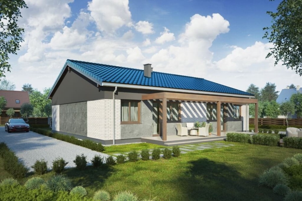 Projekt domu DM-6639 - wykończenie elewacji