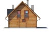 Projekt domu Rumiankowo 2 L-6542, parterowy z poddaszem użytkowym, niepodpiwniczony i bez garażu - elewacja boczna