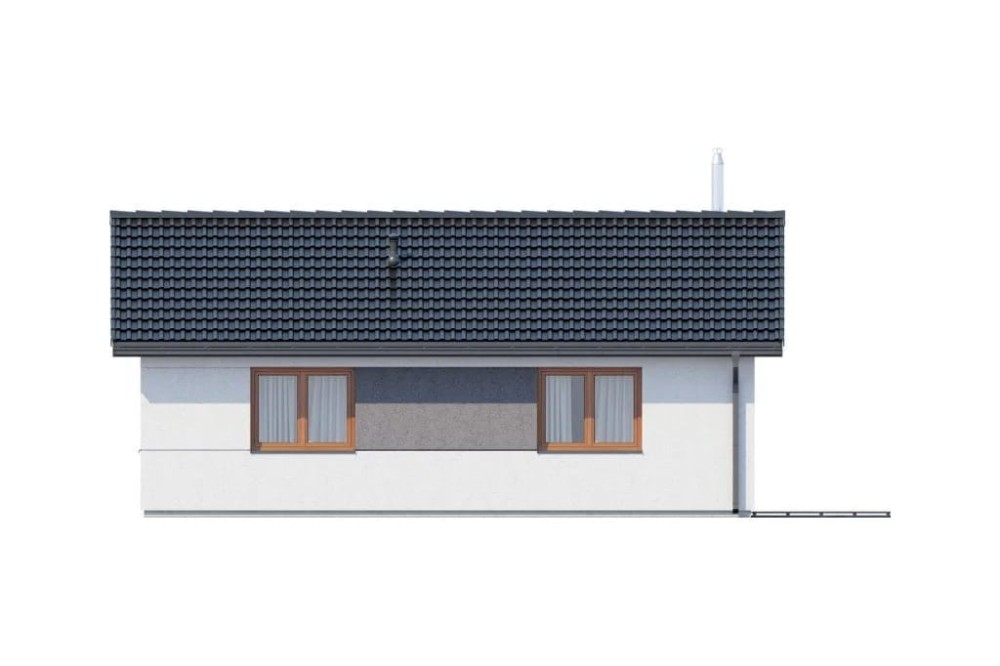 Projekt domu DM-6634  - elewacja boczna