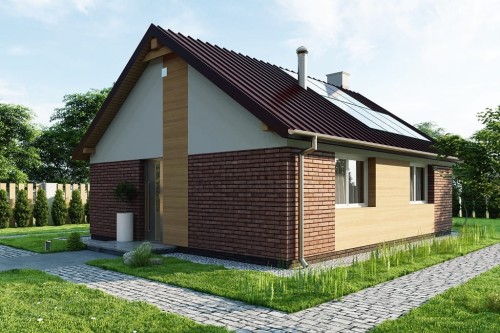 Projekt domu DM-6789  - wykończenie elewacji