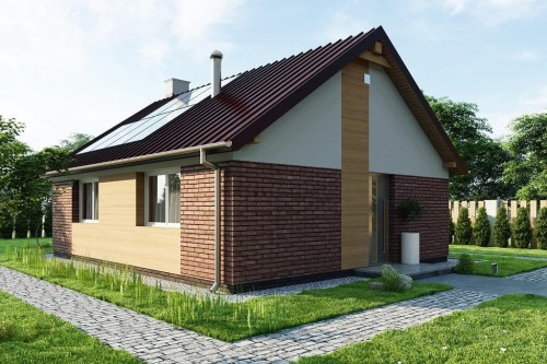 Projekt domu L-6789  - wykończenie elewacji