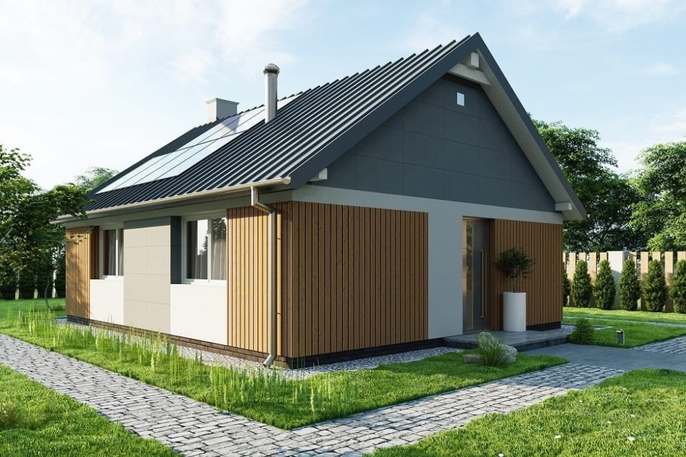 Projekt domu L-6789  - wykończenie elewacji