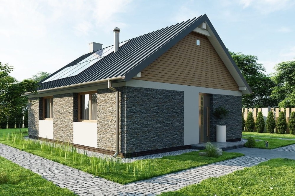 Projekt domu L-6789  - wykończenie elewacji