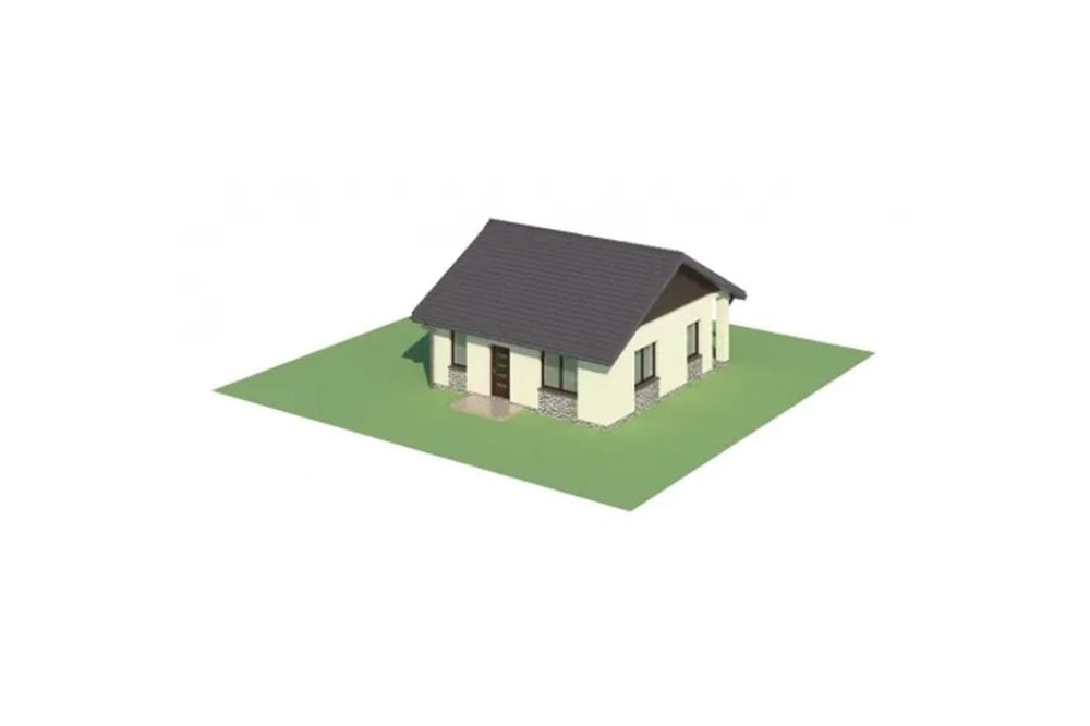 Projekt domu  Bobrowniki DM-5516, parterowy, bez podpiwniczenia  - model