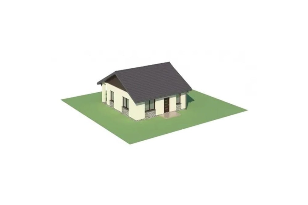 Projekt domu  Siodłowice L-5516, parterowy, bez podpiwniczenia  - model