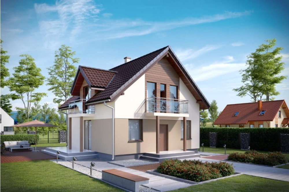 Projekt domu L-6539  - wykończenie elewacji