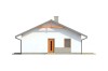 Projekt domu Nidowo DM-6305, parterowy, niepodpiwniczony, bez garażu - elewacja prawa