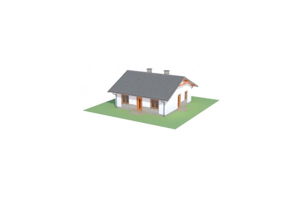 Projekt domu Nidowo DM-6305, parterowy, niepodpiwniczony, bez garażu-model