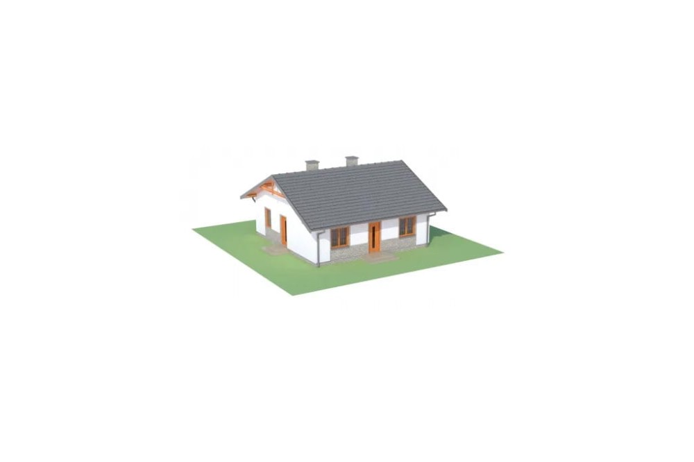 Projekt domu Potycz L-6305, parterowy, niepodpiwniczony, bez garażu-model