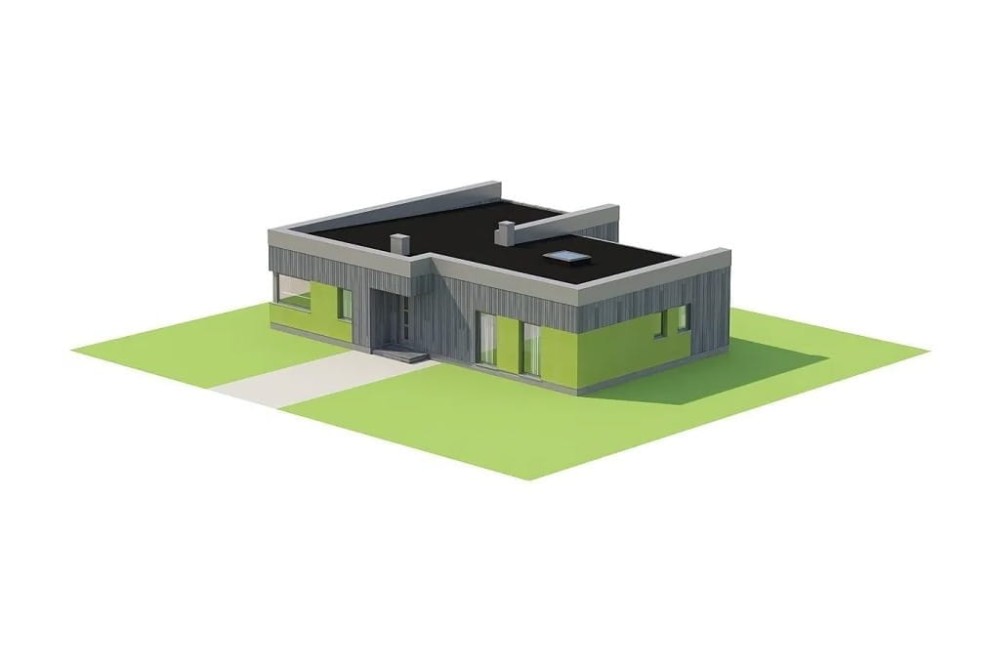 Projekt domu Ader 2 L-6701, parterowy, niepodpiwniczony, bez garażu - model