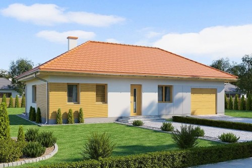 Projekt domu DM-6625  - wykończenie elewacji