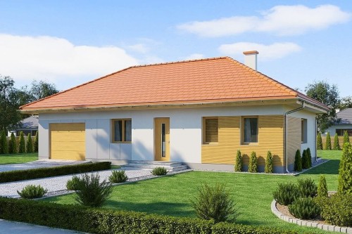 Projekt domu L-6625  - wykończenie elewacji