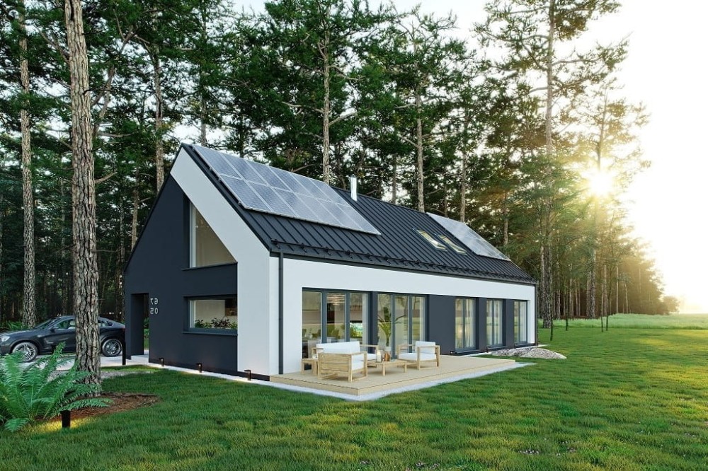 Projekt domu L-6705  - wykończenie elewacji