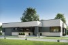 Projekt domu Oliwnik B2 tech. L-6621 B2 , parterowy, z garażem jednostanowiskowym, niepodpiwniczonym -kolorystyka wersja 4