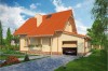 Projekt domu Turowice C tech. DM-6190 C tech., parterowy z poddaszem mieszkalnym, bez podpiwniczenia z garażem-kolorystyka wersja 3