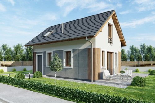 Projekt domu L-6773  - wykończenie elewacji