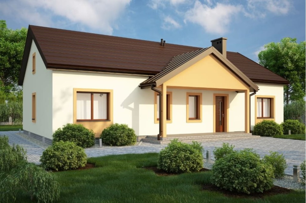 Projekt domu DM-6591 - wykończenie elewacji
