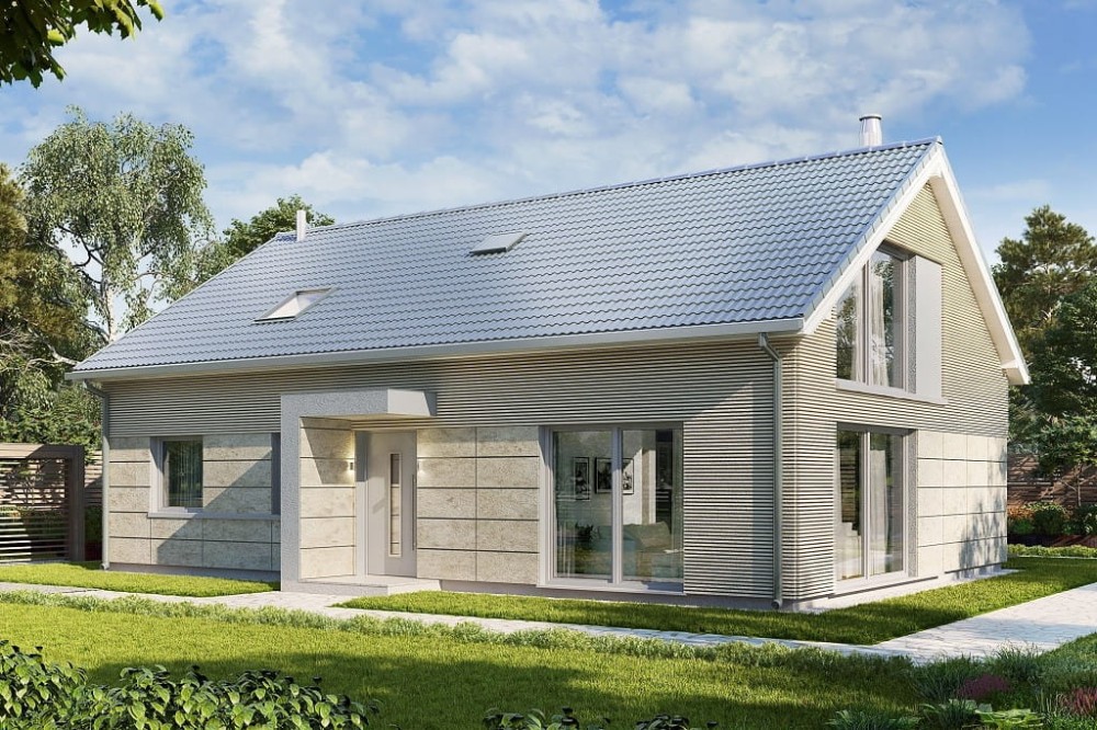 Projekt domu DM-6776 - wykończenie elewacji