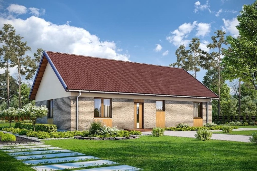 Projekt domu L-6691  - wykończenie elewacji