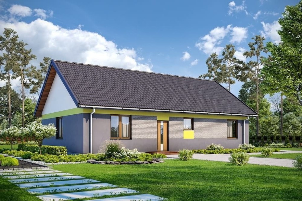 Projekt domu L-6691  - wykończenie elewacji