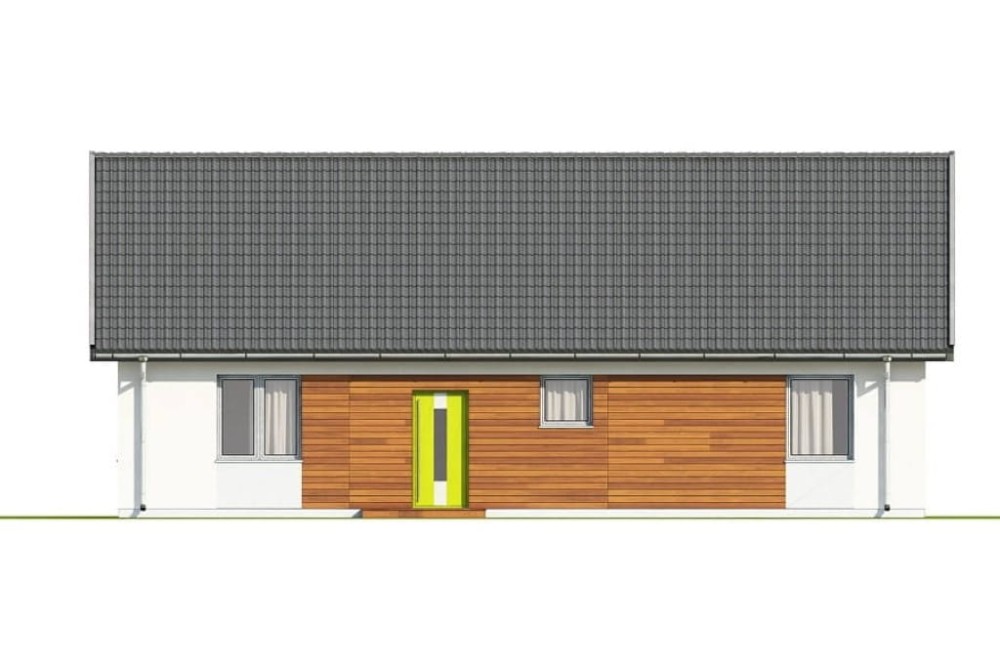 Projekt domu L-6691  - elewacja frontowa