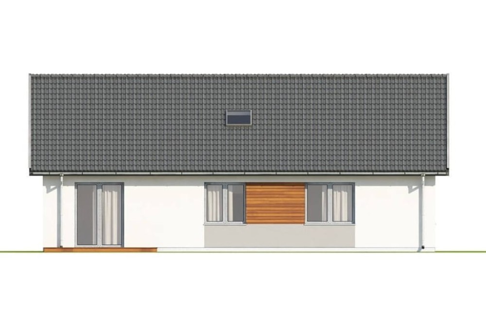 Projekt domu L-6691  - elewacja ogrodowa