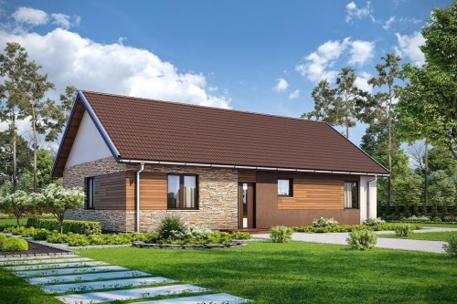 Projekt domu L-6691  - wykończenie elewacji