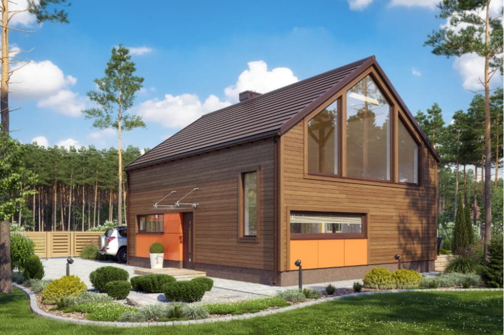 Projekt domu L-6562  - wykończenie elewacji