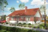 Projekt domu Roglice tech. DM-6546 tech., parterowy, jednorodzinny, tradycyjny, z garażem, bez podpiwniczenia - kolorystyka wersja 4