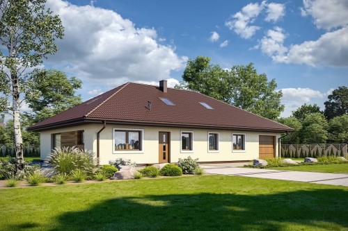 Projekt domu L-6726  - wykończenie elewacji