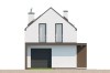 Projekt domu Inovia 2 L-6707, parterowy z poddaszem użytkowym, z garażem jednostanowiskowym, niepodpiwniczony - elewacja boczna