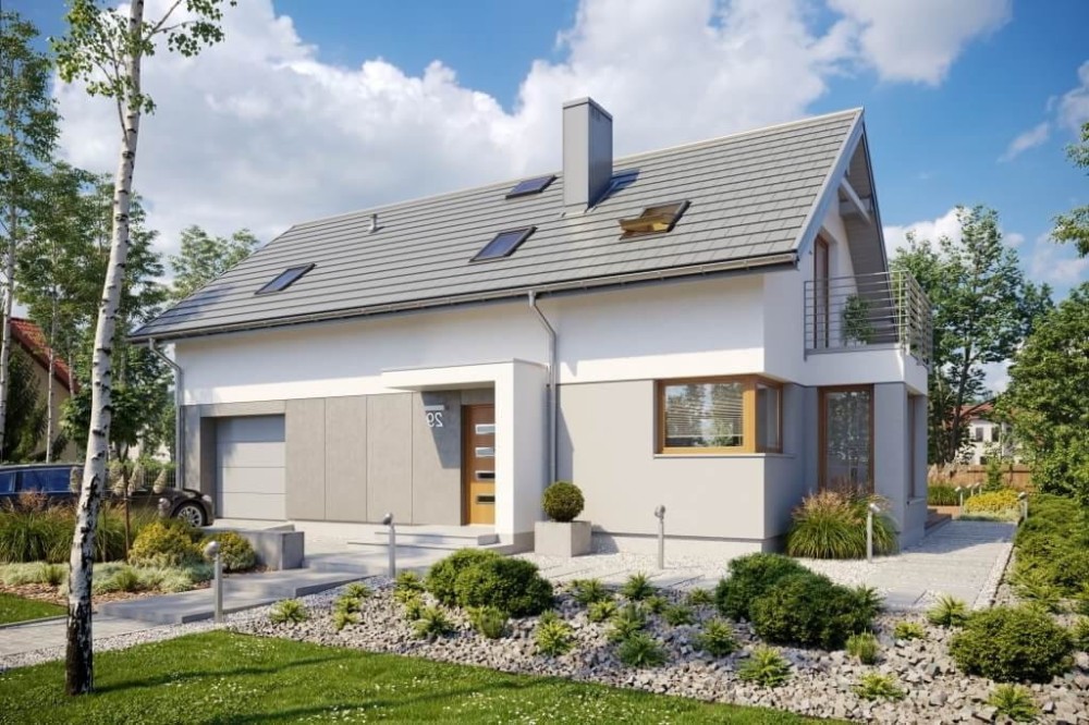 Projekt domu L-6529  - wykończenie elewacji