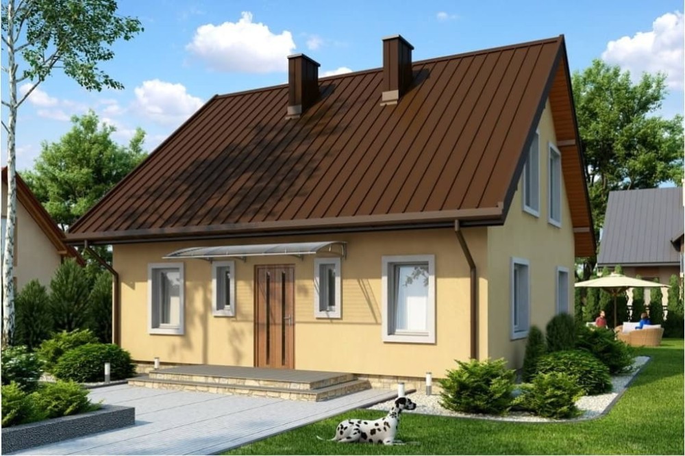 Projekt domu L-6519  - wykończenie elewacji