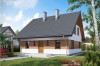 Projekt domu Orawka N L-6154 N, parterowy z poddaszem mieszkalnym bez podpiwniczenia-kolorystyka wersja 3